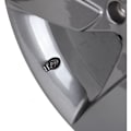 Miniatyrbillede 4 af 5: Ventilhætter til hjulventiler til køretøjer, aluminiumslegering, terninge-stil, sort, 4 stk.