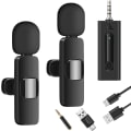 Miniatyrbillede 1 af 5: Trådløs mikrofon til kamera/computer/MacBook/telefon, professionel lavalier-mikrofon til videooptagelse, Youtube, vlog, tiktok, in