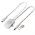 Miniatyrbillede 1 af 3: Bevægelsessensor, 6V-24V Bevægelsessensor Afbryder, 5A 12V Pir Sensor Afbryder, Justerbar Forsinkelsestid, til LED-belysning (Hvid)