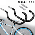 Miniatyrbild 2 av 5: Garage doppad krokar cykelkrokar väggkrokar förvaringskrokar cykel metallkrokar (röd)