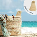 Miniatyrbild 5 av 5: Damvisir, Bredbrättad Solhatt för Utomhus, Vikbar och Snabbtorkande UPF50+ Solskydd Strandhatt, Kan Användas för Strand, Golf, Löpning