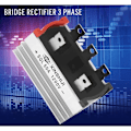 Miniatyrbilde 3 av 5: 2 stk. Trefase Diode Bro Likretter 50 Amp 1200v Aluminium Høy Effekt Diode Bro Likretter Trefase