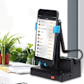 Miniatyrbillede 4 af 5: Mobiltelefon Shaker, 8000 skridt i timen, automatisk mobiltelefon skridttæller, USB venstre-højre sving skridttæller, hurtige skridt optjeningsenhed til hjemmet
