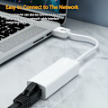 Miniatyrbild 2 av 5: Ethernet USB-adapter, USB 2.0 till 10/100 Mbps Ethernet LAN-nätverksadapter Laptop, PC, USB till Ethernet RJ45 kompatibel med Windows 7-10, Vista/XP, Ma