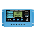 Pikkukuva 1 / 5: 30A 12V/24V Aurinkolataussäädin, Älykäs aurinkopaneelin akun säädin kaksois-USB-portilla ja LCD-näytöllä