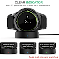 Miniatyrbilde 2 av 5: Rask trådløs lader for Samsung Gear S3 Frontier S2 Klokke Rask trådløs lader for Samsung Galaxy Watch USB-kabel