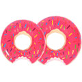 Miniatyrbild 1 av 5: 2 st Badringar Flytande Badring Uppblåsbar Boj Rosa Badring Poolboj för Vuxna och Barn Sommarboj Vattenleksak Poolparty (Donut Mönster)