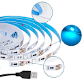 Miniatyrbilde 3 av 4: LED 5M RVB LED Lysstripe LED Band Kontrollert av Bluetooth App Fjernkontroll Flerfarget Lys Eventyr Dimmbar med Musikk er egnet for ho