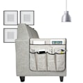 Miniatyrbild 2 av 2: Stor förvaringslåda för soffa, halkfri hållare för fjärrkontroll, förvaringsficka för soffarm, 19,7 * 35 tum