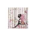 Miniatyrbillede 5 af 5: Mørklægningsgardiner Termisk Isolering Hvid Pink Gul Sommerfugl Fe 1 Stykke Soveværelse Baby Pige Rideau Salon Moderne Design 100x140cm