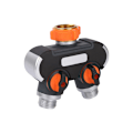 Miniatyrbillede 1 af 5: Vandtætte slangefittings 1 stk. 2-vejs vandslangeanordning 3/4 tomme/4-vejs med vanding af den landbrugsmæssige haneventil (farve: farve: 2 wa