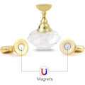 Miniatyrbild 3 av 5: Nagelkonstdisplayställ (transparent) med magnetiskt stativ och kristallbas, nagelkonstdisplayställ, nagelkonstspetsdisplayställ för nagelkonstutställningslokal