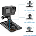 Miniatyrbild 2 av 5: Ryggsäcksaxelremfäste Kompatibelt med Gopro Hero 11 / 10 / 9 / 8 / 7 / 6 insta360 Kamera Ryggsäck 360° Svängbart Fäste