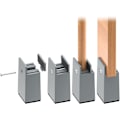 Miniatyrbillede 1 af 5: 10 cm sengerejser, justerbar skruetvinge, 4 stk. møbelforhøjere, heavy duty, 4 stk. sofa-bord-stolforhøjere, passer til møbelben med en bredde på 0-1,5\"