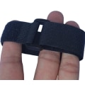 Miniatyrbilde 3 av 5: Sett med 5 stk - Svart - med borrelås kabelbånd i gjenbrukbare stropper 2,5 cm X 30 cm 5 stk - svart