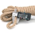 Miniatyrbillede 2 af 3: Hamp snor reb hamp snor 12mm tyk, 10 meter lang, til DIY, møbeldekoration, emballage, havearbejde, kradsetræ