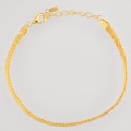 Miniatyrbilde 4 av 4: Minimalistisk design flat snake bone chain armbånd for kvinner