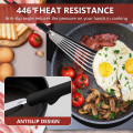 Miniatyrbild 4 av 5: Silikonspatel för fisk, rostfritt stål, slitsad fiskvändare, värmebeständig, flexibel, metallspatel för non-stick-köksredskap