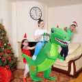 Miniatyrbild 4 av 5: Uppblåsbar dinosauriedräkt, rolig uppblåsbar dräkt Halloween och jul fest cosplay dräkt för tonåringar vuxna barn