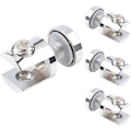 Miniatyrbillede 1 af 5: 4 Stk. Glashylde Beslag, Glasklemmer, Cylindriske Glasklemme Beslag, Justerbar Glasstøtte til 5-10 mm Glas