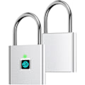 Miniatyrbild 1 av 5: Silver - Fingeravtryckslås, Bluetooth APP-lås, Smartlås, Nyckellöst Biometriskt Lås för Ryggsäck, Cykel, Skåp i Skolan, Skåp i Gymmet.