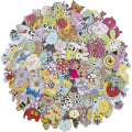 Miniatyrbild 1 av 5: Träknappar för sömnad, blandade färgglada djur knappar för sömnad, pyssel, scrapbooking och DIY handgjorda dekorationer, 150 stycken