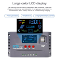 Miniatyrbillede 3 af 5: 40a-solcellekontrol 12 VOLT/24 VOLT Automatisk identifikation solcelleoplader LCD-skærm Solcelleregulator