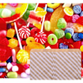 Miniatyrbilde 5 av 5: Stripes - 100 brune bunnpapirposer, godteriposer, DIY-kraftpapirposer, kraftposer, gaveposer av papir til kjeks, brød, smørbrød, gave