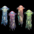 Miniatyrbillede 1 af 5: 4 stk. Jellyfish-lys, batteridrevet lysende Jellyfish-havebelysning, indendørs udendørs kreativ Jellyfish-formet lampe til babyshower, fødselsdag i hjemmet