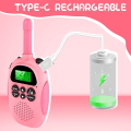 Miniatyrbilde 3 av 5: Barne USB-oppladbare Walkie Talkies med 16 kanaler 2-veis radio og leketøy lommelykt 3-12 år gamle VOX 3 Mile Walkie Talkie for utendørs eventyr -