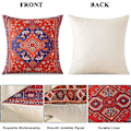 Miniatyrbillede 2 af 5: Bohemian stil pudebetræk 45 x 45cm firkantet dekorativt pudebetræk Eksotisk abstrakt retro sofa pudebetræk sofa sofa stue soveværelse udendørs ho
