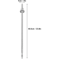 Miniatyrbild 5 av 5: SFU1605 600mm Höghållfast Metall Kulskruv Transmissionskomponent för Verktygsmaskiner