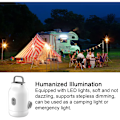 Miniatyrbillede 2 af 5: Bærbar luftpumpe til oppustning og tømning, elektrisk pumpe, multifunktionel LED campinglampe, powerbank support med trinløs justering
