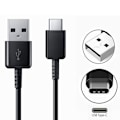 Miniatyrbilde 3 av 3: Samsung USB-kabel 15W Svart, USB-A til USB-C, 1,2 m
