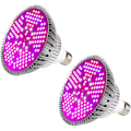 Miniatyrbillede 2 af 3: 2 stk. 100W LED Plant Vækstlys Pære, Indendørs Plant Vækst Fuld Spektrum LED Pære til Grøntsags Drivhuse Hydroponics, E26/E27 Base Vækstlys
