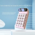 Miniatyrbillede 4 af 5: (Pink) Mekanisk lommeregner, 10-cifret LCD-skærm til bærbar computer, moderegner til økonomikontor