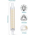 Miniatyrbild 2 av 5: R7S LED 118 mm med variabel intensitet 10 W, glödlampa R7s 118 mm varmvit 3000 k, 360 grader, linjär sockel, flimmerfri, 2-pack [energiklass A ++]