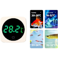 Miniatyrbild 5 av 5: Akvarietermometer, LED digital displaytermometer, 0,1 ℃ Touch-läge och högprecisionsklocka LED Digital termometer för akvarium