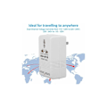 Pikkukuva 3 / 5: Kanada Matkavirtamuunnin Adapteri Universaali Matka 100W 110V/120V 220V/240V TRANSFOREUR DE TRABL EFFER AND COMPLETE