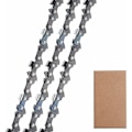 Miniatyrbillede 1 af 5: 3 x Lavt tilbageslag motorsavskæder 30cm 3/8 \"LP 1.1 mm 44 led - Kompatibel med Stihl 009-023 MS170 MS180 ms192 ms211
