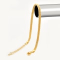 Miniatyrbilde 2 av 4: Minimalistisk design flat snake bone chain armbånd for kvinner