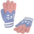 Miniatyrbild 3 av 5: Fingerhandskar för barn höst vinter varma vantar med plyschfoder söta handskar skidhandskar, 3-8 år, skidåkning snowboard lek racingtillbehör