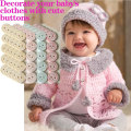 Miniatyrbillede 3 af 5: (Pakke med 100) Knapper til baby cardiganer Valmue dekorationer Knapper til baby cardiganer Strik knapper til baby cardiganer Baby knapper til cardiganer