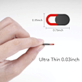 Miniatyrbilde 3 av 5: Webkameradeksel 6 stk (4 svart+2 hvit) Webkameradeksel Ultra-tynt bærbar kameradeksel for iPad Pro/Tablets/Laptop/PC/iPhone 8/7/6 Plus