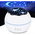 Miniatyrbilde 2 av 4: LED Stjerneprojektor Nattelys Galaxy Projektor for Rombelysning Projektor for Soverom Sengelampe 8 Lysmoduser Justerbar Lysstyrke 360° Rotasjon