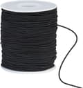Miniatyrbillede 1 af 5: 100m elastisk snor 1mm elastisk snor håndværkssnor elastisk tråd til armbånd og håndværk sort