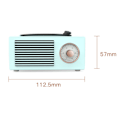 Pikkukuva 2 / 4: Pieni monitoiminen Bluetooth-vinyylilevy-soitin langaton ääni (sininen)