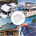 Miniatyrbild 3 av 4: Z-formad solpanel monteringssystem för husvagnar, båtar, bilar, lastbilar, hus, off-grid takstöd (4 stöd totalt)