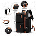 Miniatyrbild 2 av 5: Ryggsäck Herrar Konvertibel Ryggsäck 17.3 Handbagage Ryggsäck Reseryggsäck Vattentät och Reptålig Multifunktionell Herrar Business Handväska (