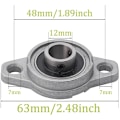 Miniatyrbild 2 av 5: 4 stycken med rombisk flänsad sula lagerbock kullager Ringande (12 mm innerdiameter)